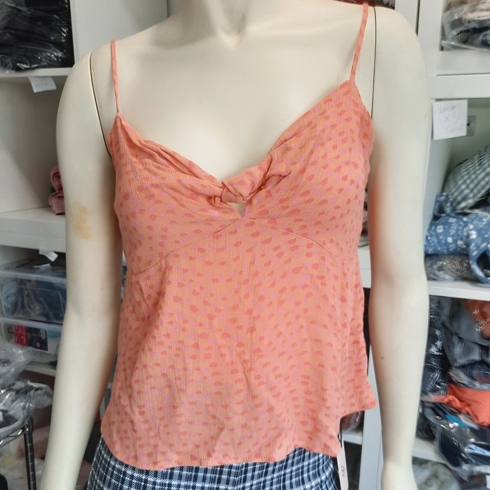 Pink Rose Orange Top NWT
